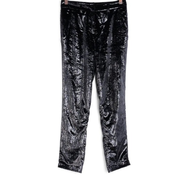 ba&sh Pants - ba&sh‎ Kodi Noir Pants Women's size 4 Glitter Shimmer Sparkles Night Out